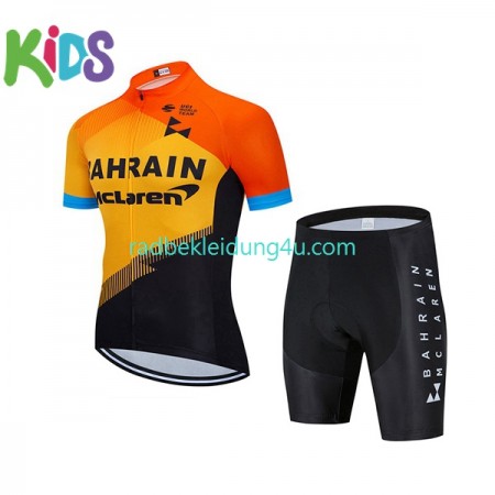 Set Fahrradtrikot + Radhose Kurze 2020 Team Bahrain McLaren Kinder N001